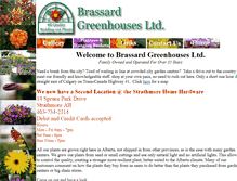 Tablet Screenshot of brassardgreenhouses.com